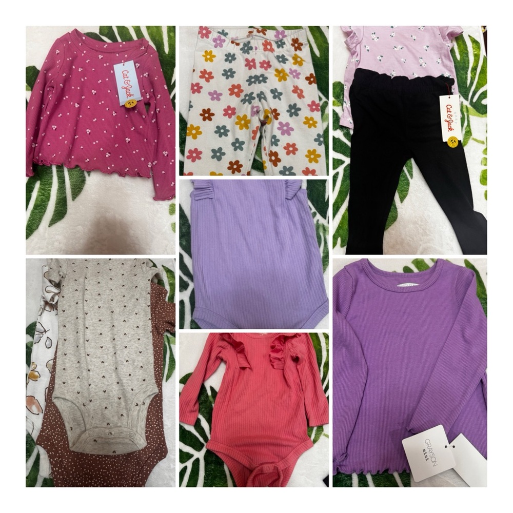 Cat & Jack Kids Shirts & Tops - Pink, Purple, Black, White, Red